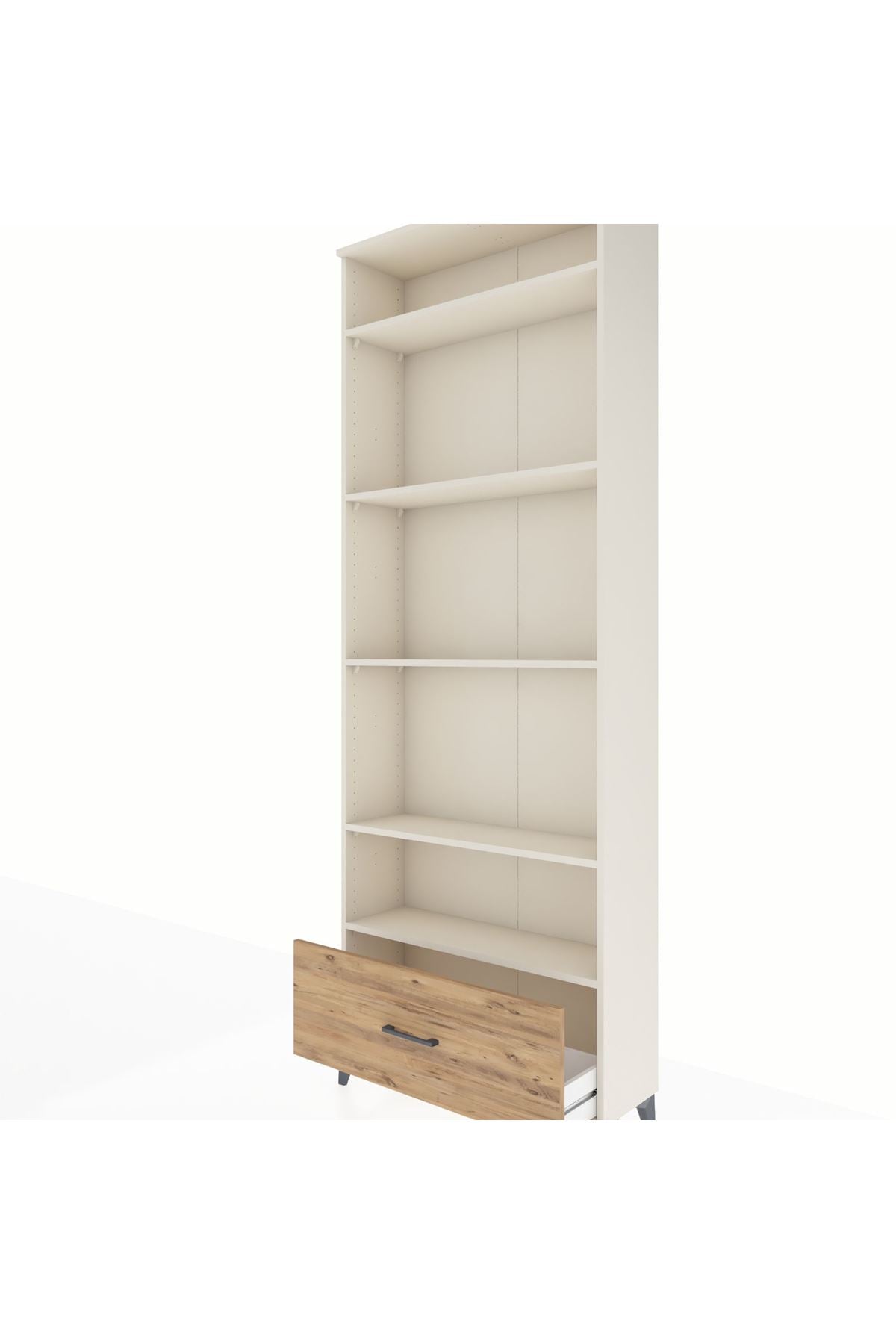 Arges Dolap 5 Raflı Tek Çekmeceli 88x30x243 Aytaşı-Çam