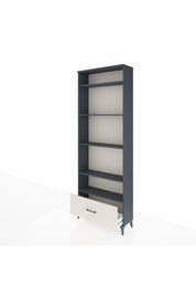 Arges Dolap 5 Raflı Tek Çekmeceli 88x30x243 Antrasit-Aytaşı