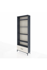 Arges Dolap 5 Raflı Tek Çekmeceli 88x30x243 Antrasit-Aytaşı