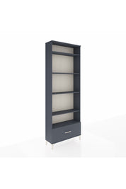 Arges Dolap 5 Raflı Tek Çekmeceli 88x30x243 Antrasit-Antrasit