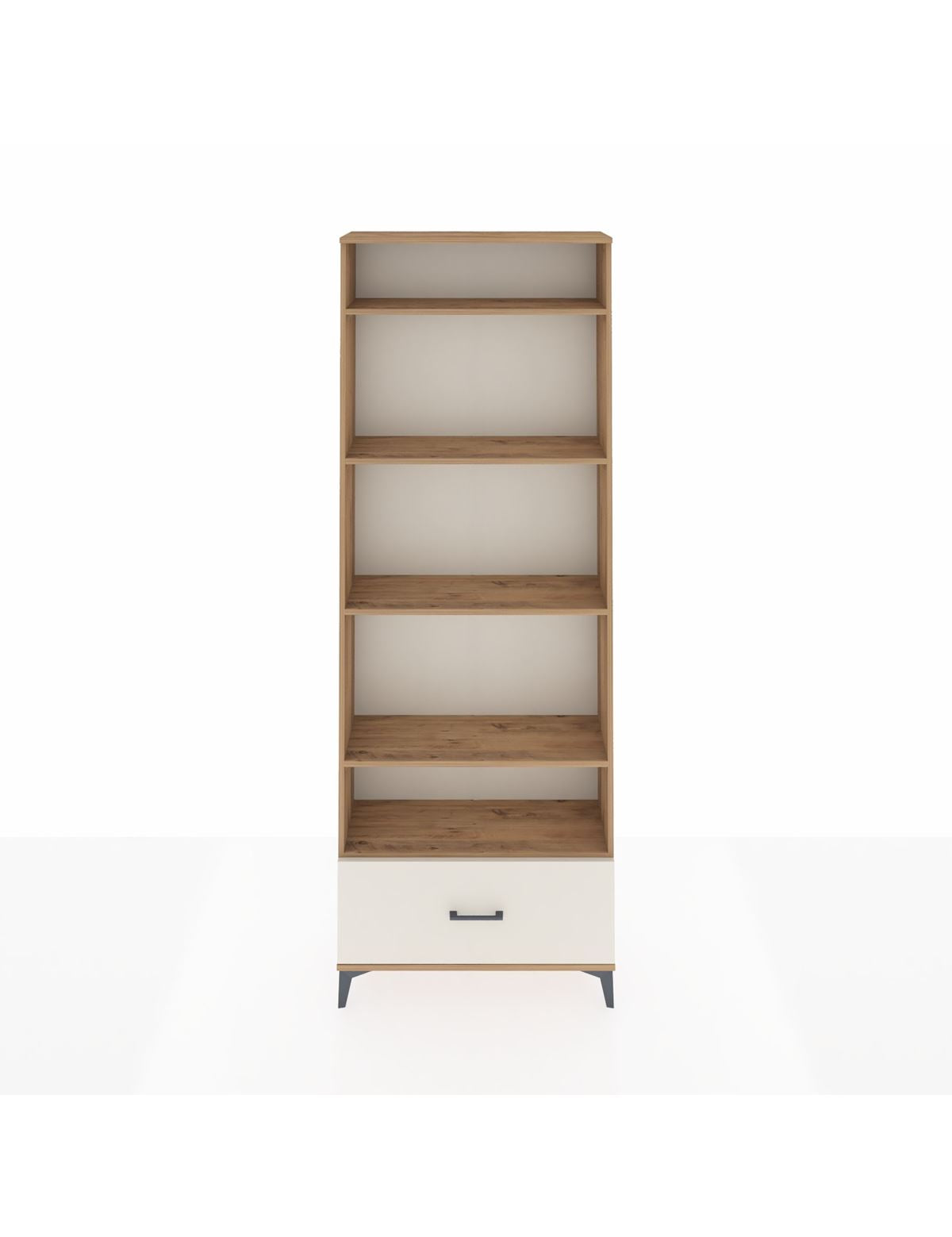 Arges Dolap 5 Raflı Tek Çekmeceli 88x30x243 Çam-Aytaşı