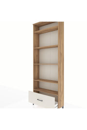 Arges Dolap 5 Raflı Tek Çekmeceli 88x30x243 Çam-Aytaşı