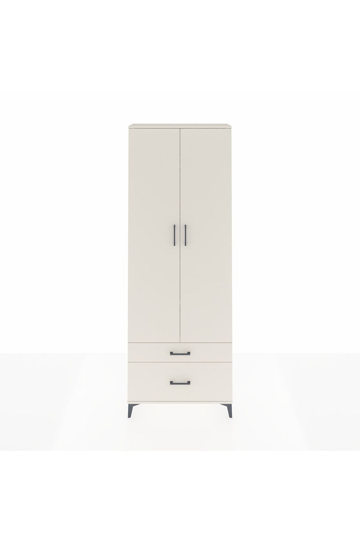 Arges Dolap 4 Raflı 2 Çekmeceli 2 Kapaklı 88x30x243 Aytaşı-Aytaşı