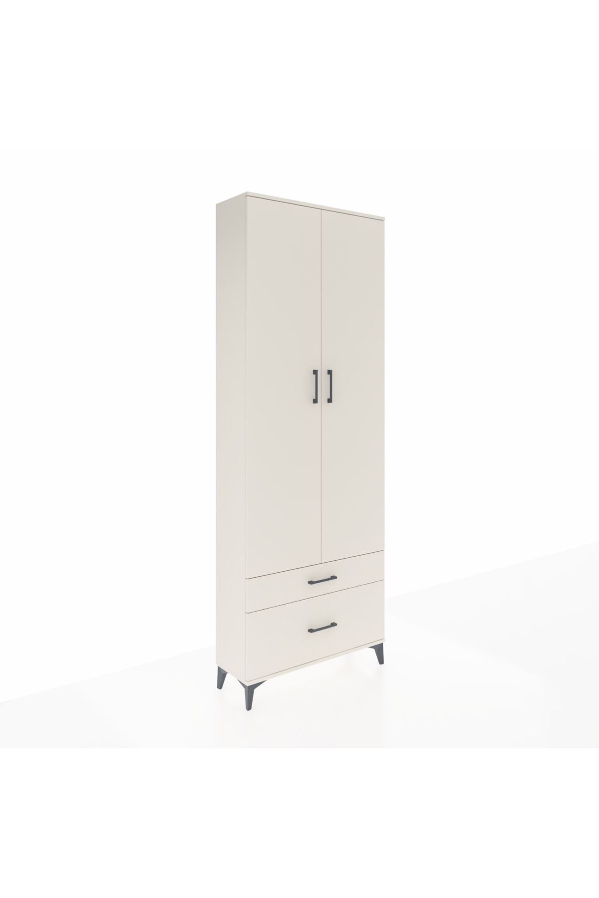 Arges Dolap 4 Raflı 2 Çekmeceli 2 Kapaklı 88x30x243 Aytaşı-Aytaşı