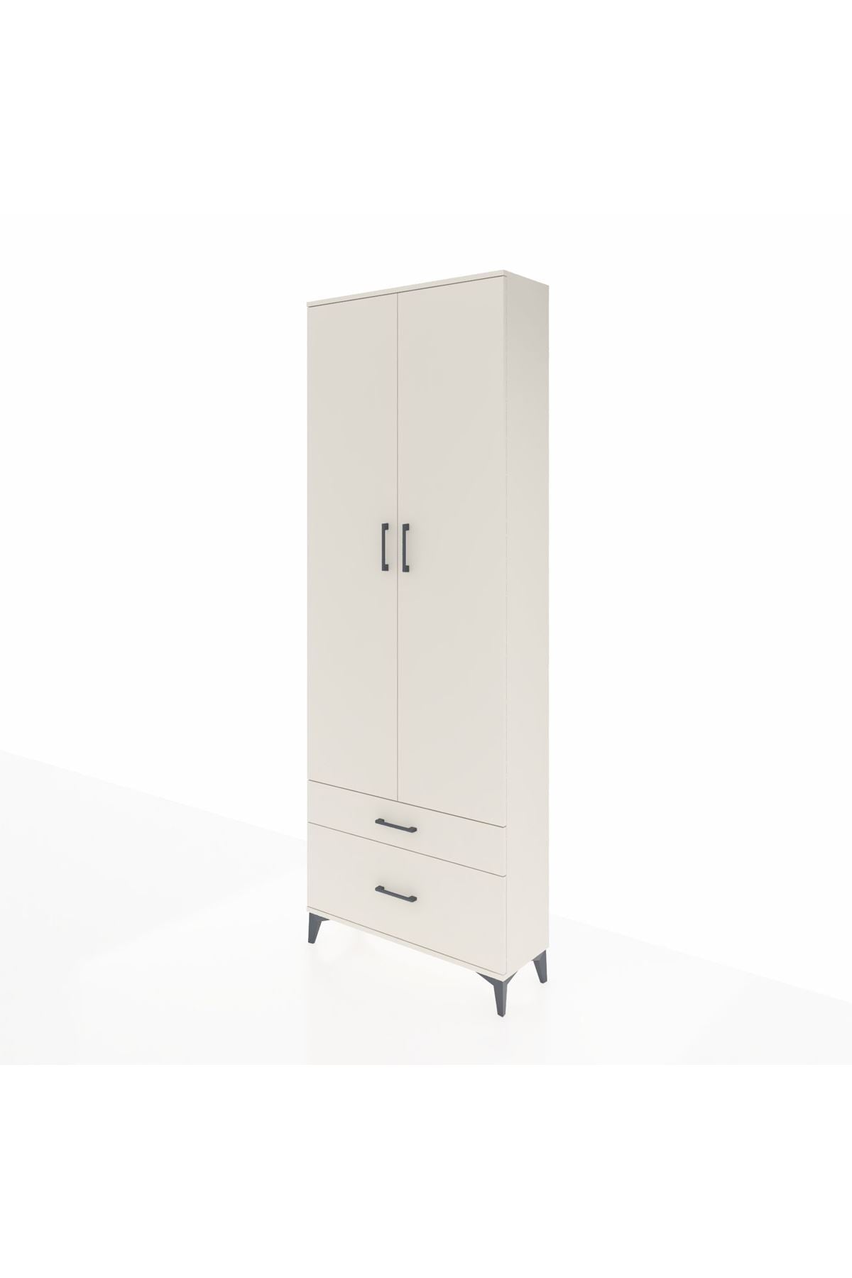 Arges Dolap 4 Raflı 2 Çekmeceli 2 Kapaklı 88x30x243 Aytaşı-Aytaşı