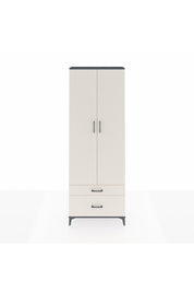 Arges Dolap 4 Raflı 2 Çekmeceli 2 Kapaklı 88x30x243 Antrasit-Aytaşı