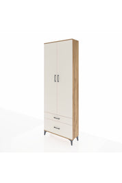 Arges Dolap 4 Raflı 2 Çekmeceli 2 Kapaklı 88x30x243 Çam-Aytaşı