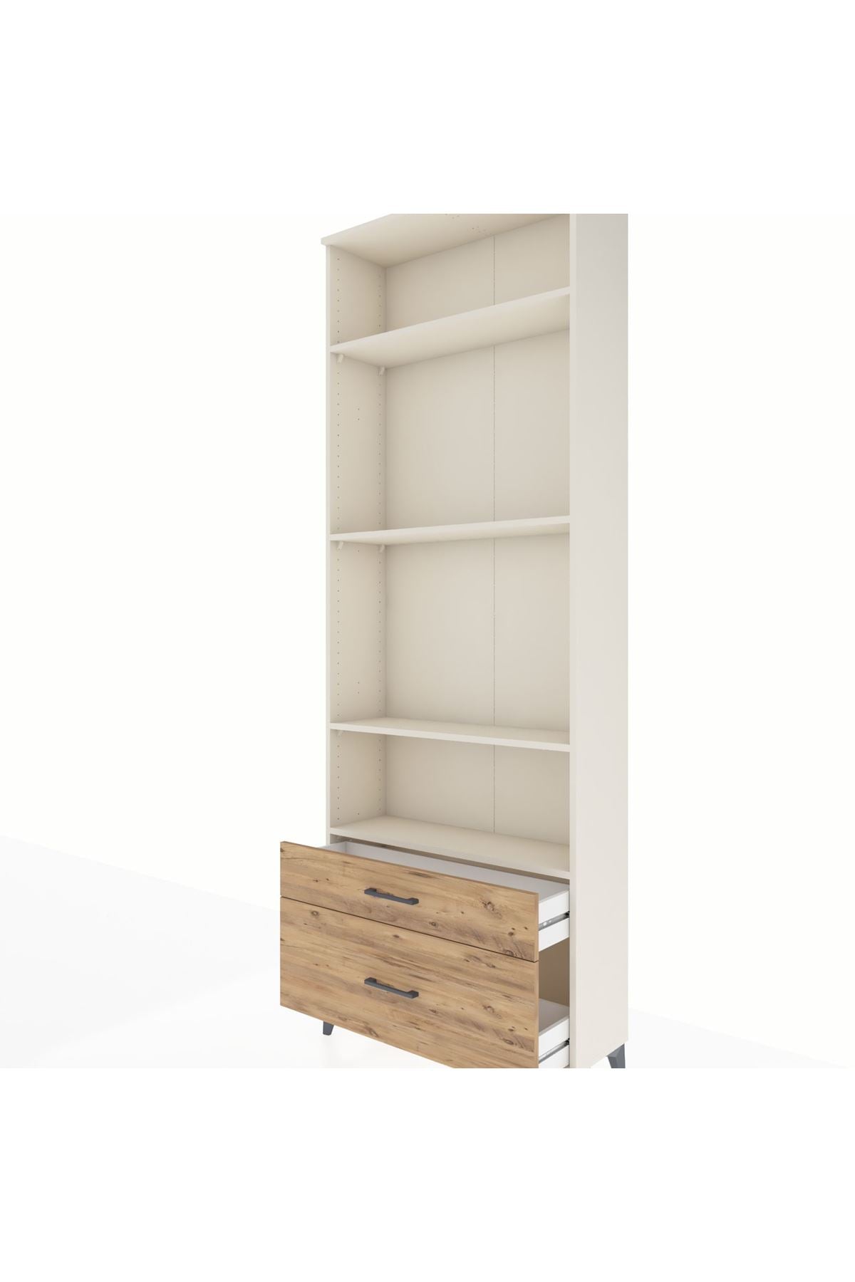 Arges Dolap 4 Raflı 2 Çekmeceli 88x30x243 Aytaşı-Çam