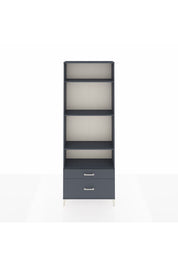 Arges Dolap 4 Raflı 2 Çekmeceli 88x30x243 Antrasit-Antrasit