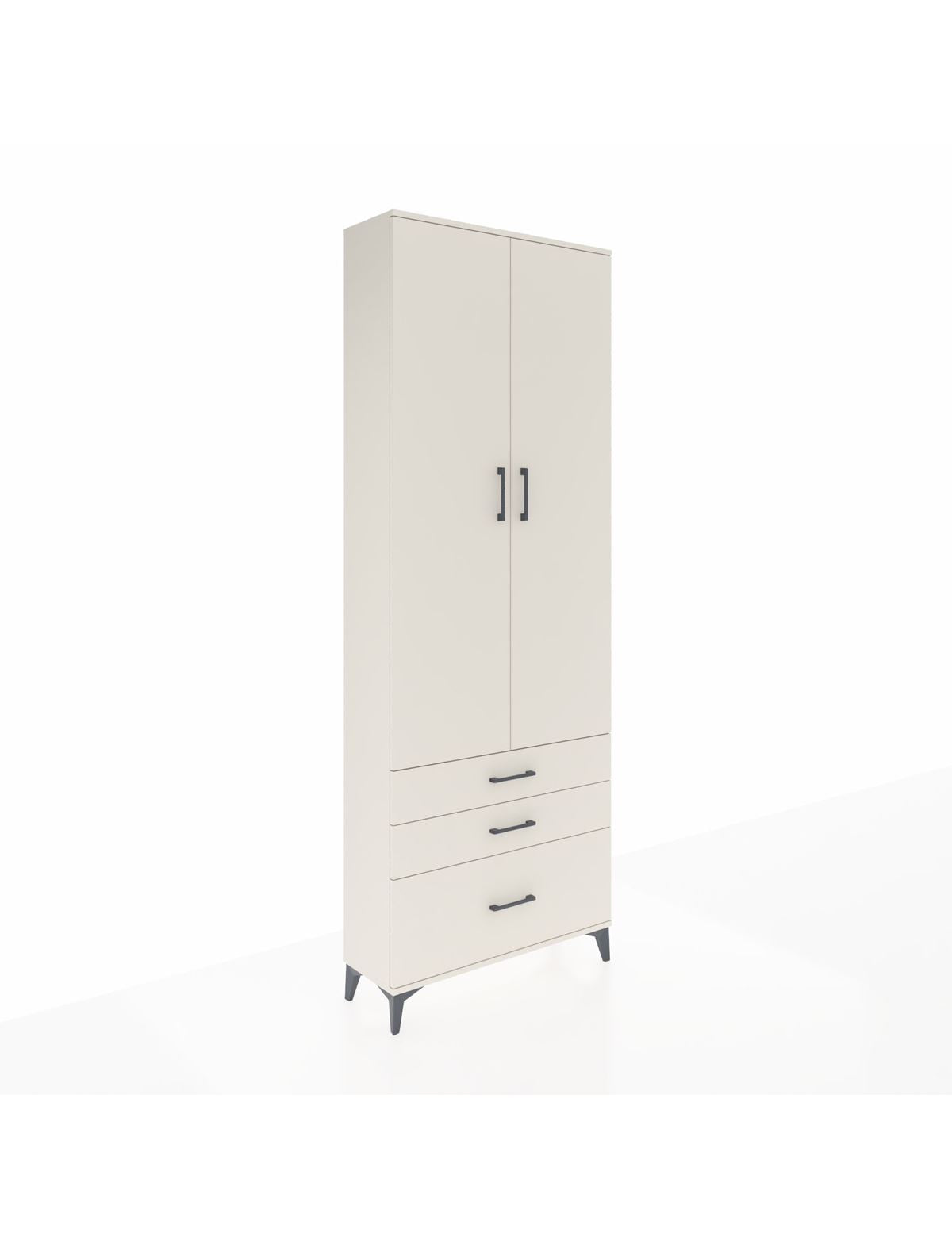 Arges Dolap 4 Raflı 3 Çekmeceli 2 Kapaklı 88x30x243 Aytaşı-Aytaşı