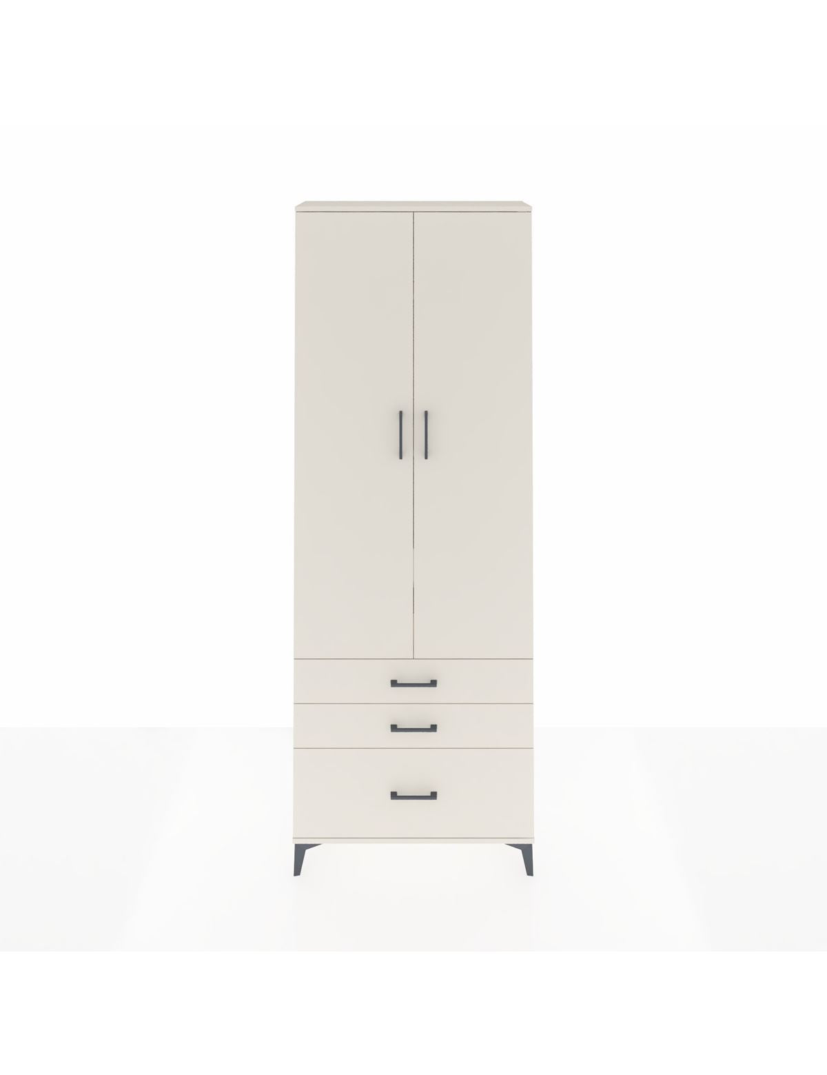 Arges Dolap 4 Raflı 3 Çekmeceli 2 Kapaklı 88x30x243 Aytaşı-Aytaşı