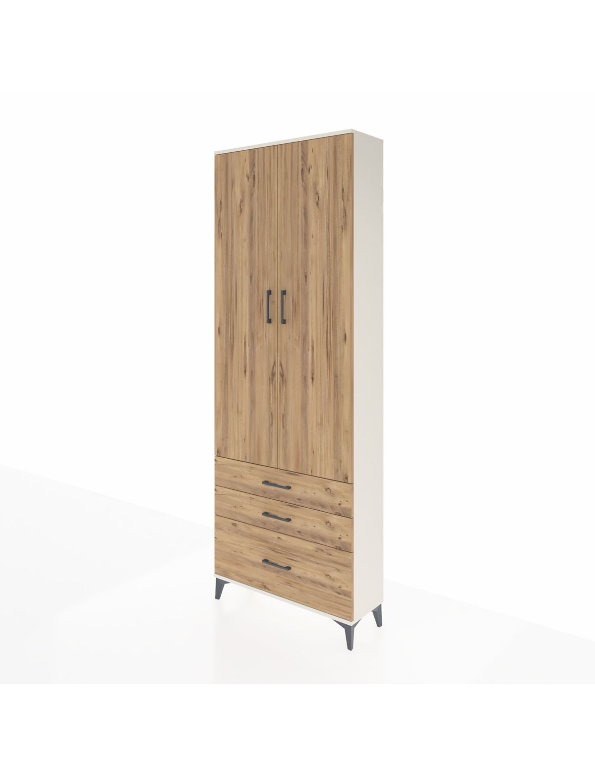 Arges Dolap 4 Raflı 3 Çekmeceli 2 Kapaklı 88x30x243 - S33M005V3A