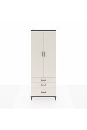 Arges Dolap 4 Raflı 3 Çekmeceli 2 Kapaklı 88x30x243 Antrasit-Aytaşı