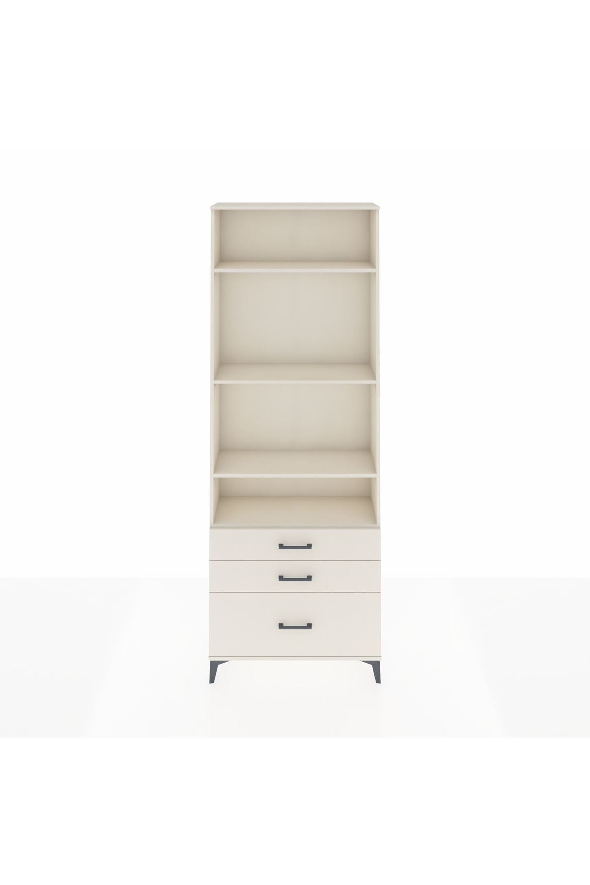 Arges Dolap 4 Raflı 3 Çekmeceli 88x30x243 Aytaşı-Aytaşı