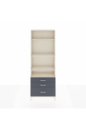 Arges Dolap 4 Raflı 3 Çekmeceli 88x30x243 Aytaşı-Antrasit