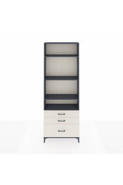 Arges Dolap 4 Raflı 3 Çekmeceli 88x30x243 Antrasit-Aytaşı