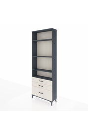 Arges Dolap 4 Raflı 3 Çekmeceli 88x30x243 Antrasit-Aytaşı