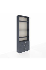 Arges Dolap 4 Raflı 3 Çekmeceli 88x30x243 Antrasit-Antrasit