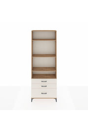 Arges Dolap 4 Raflı 3 Çekmeceli 88x30x243 Çam-Aytaşı