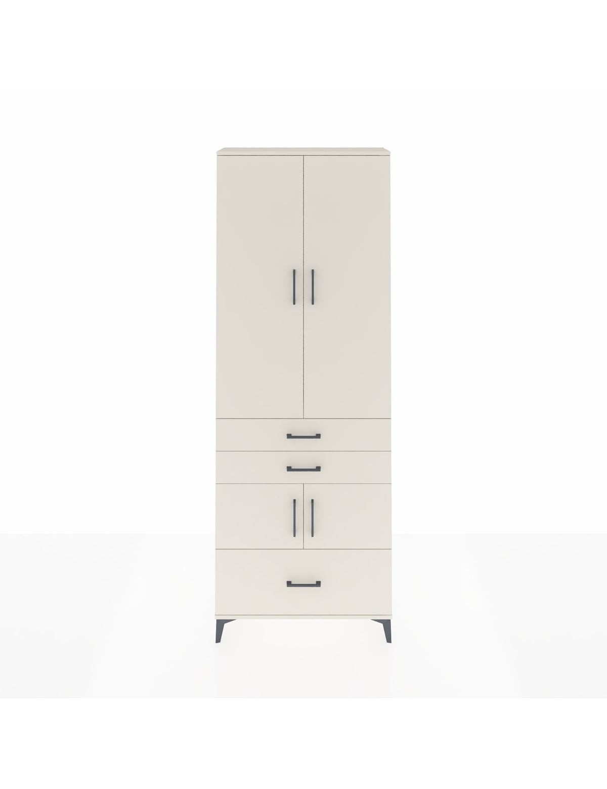 Arges Dolap 4 Raflı 3 Çekmeceli 4 Kapaklı 88x30x243 Aytaşı-Aytaşı