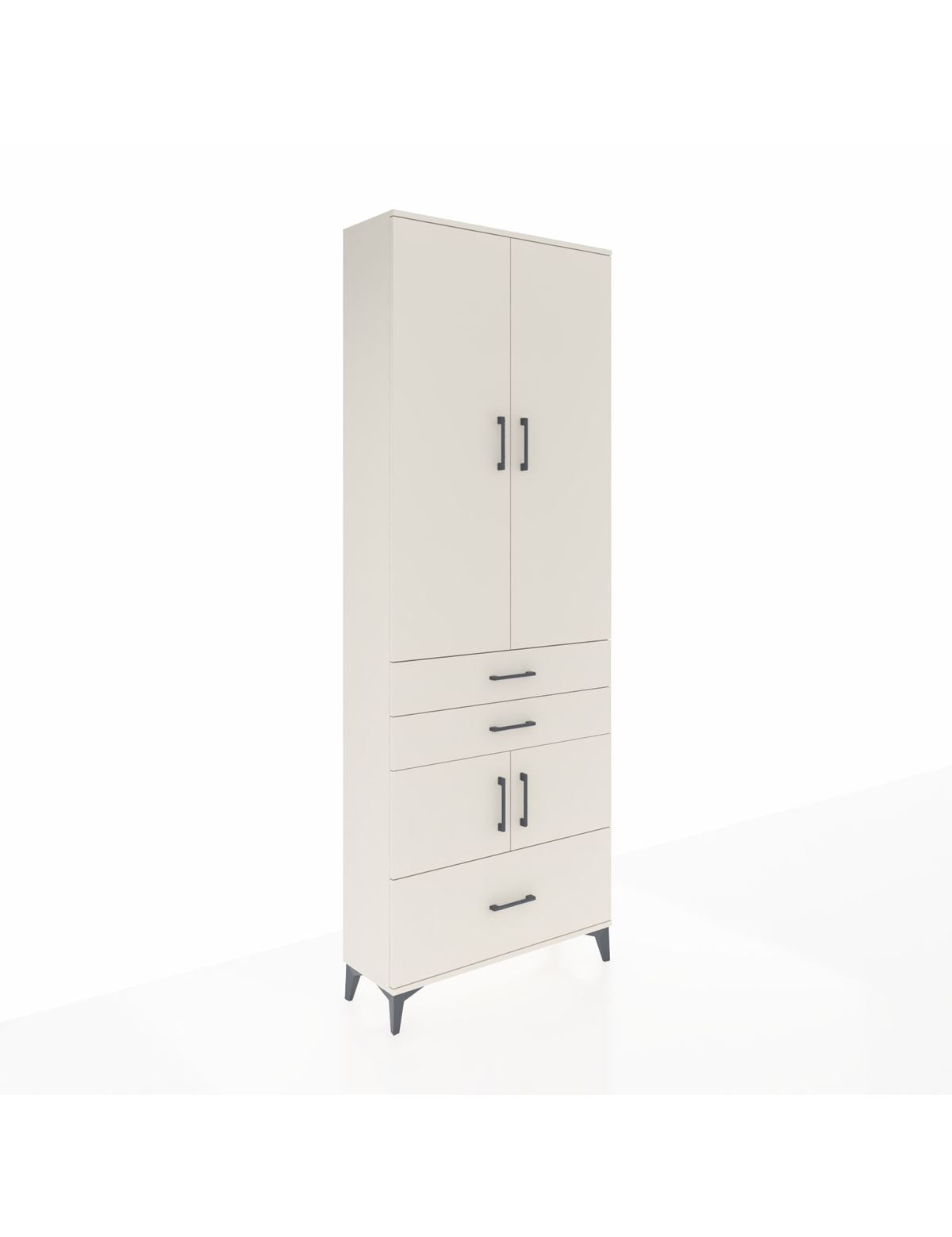 Arges Dolap 4 Raflı 3 Çekmeceli 4 Kapaklı 88x30x243 Aytaşı-Aytaşı