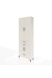 Arges Dolap 4 Raflı 3 Çekmeceli 4 Kapaklı 88x30x243 Aytaşı-Aytaşı