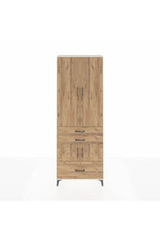 Arges Dolap 4 Raflı 3 Çekmeceli 4 Kapaklı 88x30x243 Aytaşı-Çam
