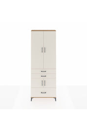 Arges Dolap 4 Raflı 3 Çekmeceli 4 Kapaklı 88x30x243 Çam-Aytaşı