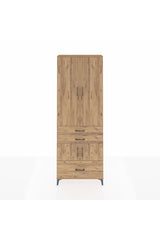 Arges Dolap 4 Raflı 3 Çekmeceli 4 Kapaklı 88x30x243