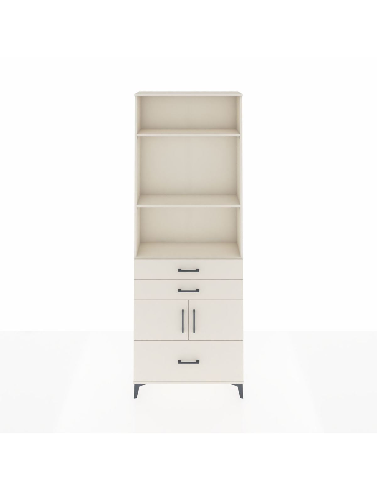 Arges Dolap 4 Raflı 3 Çekmeceli 2 Kapaklı 88x30x243 Aytaşı-Aytaşı