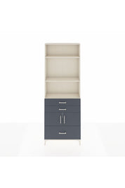 Arges Dolap 4 Raflı 3 Çekmeceli 2 Kapaklı 88x30x243 Aytaşı-Antrasit