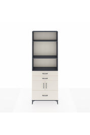 Arges Dolap 4 Raflı 3 Çekmeceli 2 Kapaklı 88x30x243 Antrasit-Aytaşı