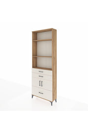 Arges Dolap 4 Raflı 3 Çekmeceli 2 Kapaklı 88x30x243 Çam-Aytaşı