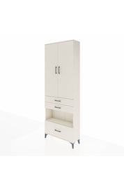 Arges Dolap 4 Raflı 3 Çekmeceli 2 Kapaklı 88x30x243 Aytaşı-Aytaşı
