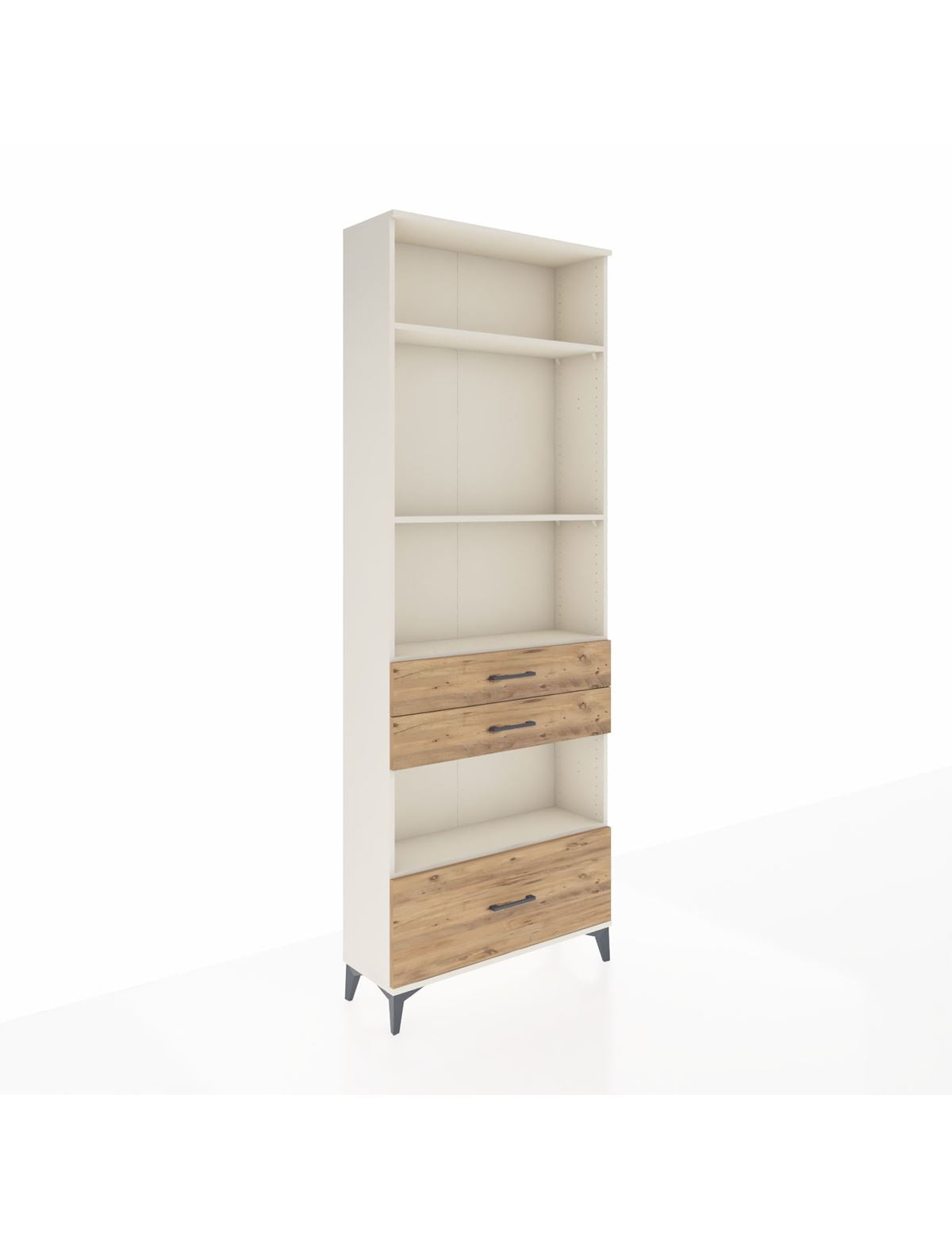 Arges Dolap 4 Raflı 3 Çekmeceli 88x30x243 Aytaşı-Çam