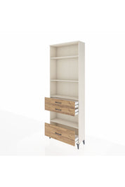 Arges Dolap 4 Raflı 3 Çekmeceli 88x30x243 Aytaşı-Çam