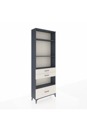 Arges Dolap 4 Raflı 3 Çekmeceli 88x30x243 Antrasit-Aytaşı