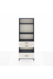 Arges Dolap 4 Raflı 3 Çekmeceli 88x30x243 Antrasit-Aytaşı