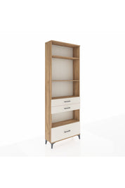 Arges Dolap 4 Raflı 3 Çekmeceli 88x30x243 Çam-Aytaşı