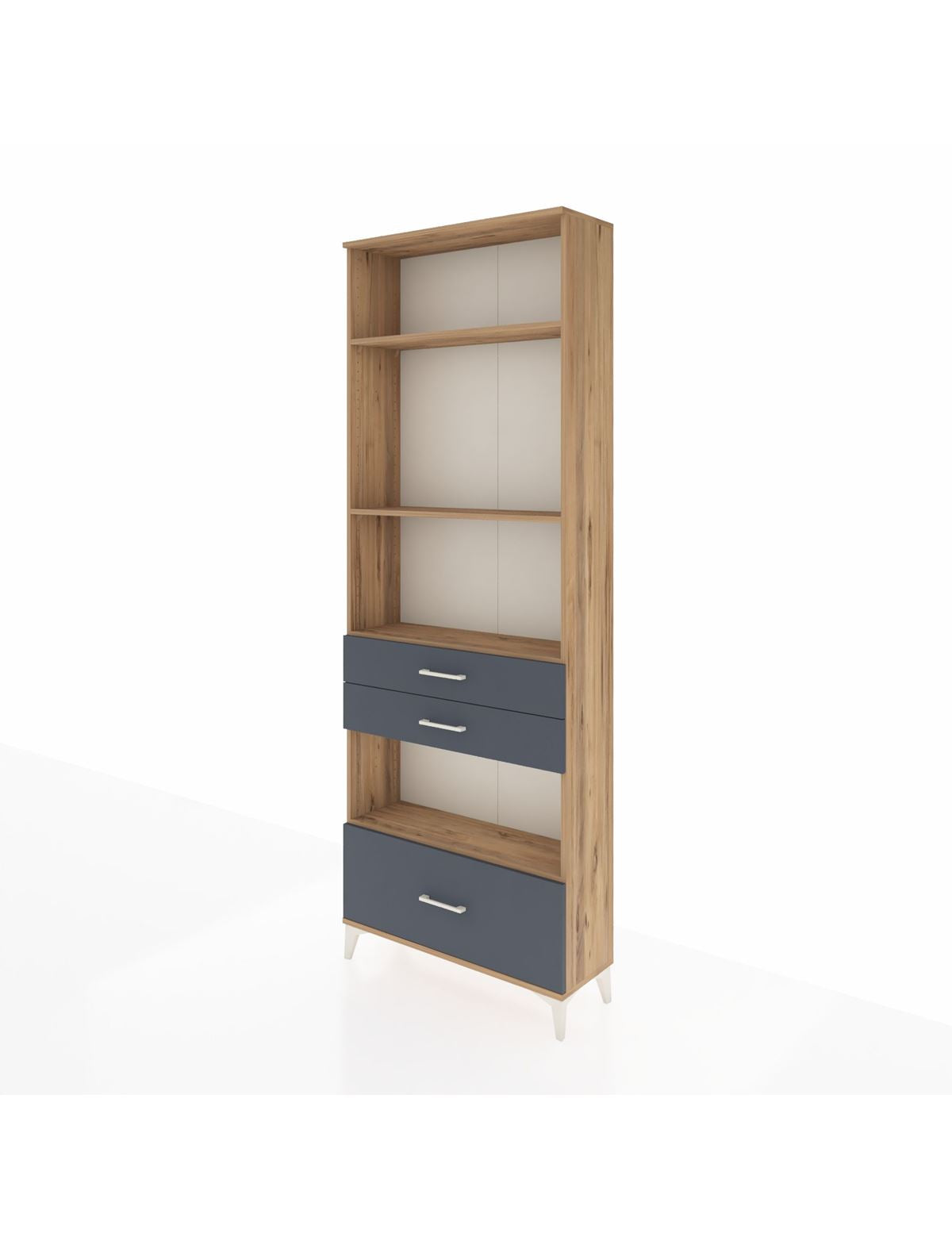 Arges Dolap 4 Raflı 3 Çekmeceli 88x30x243 - S33M010V8A