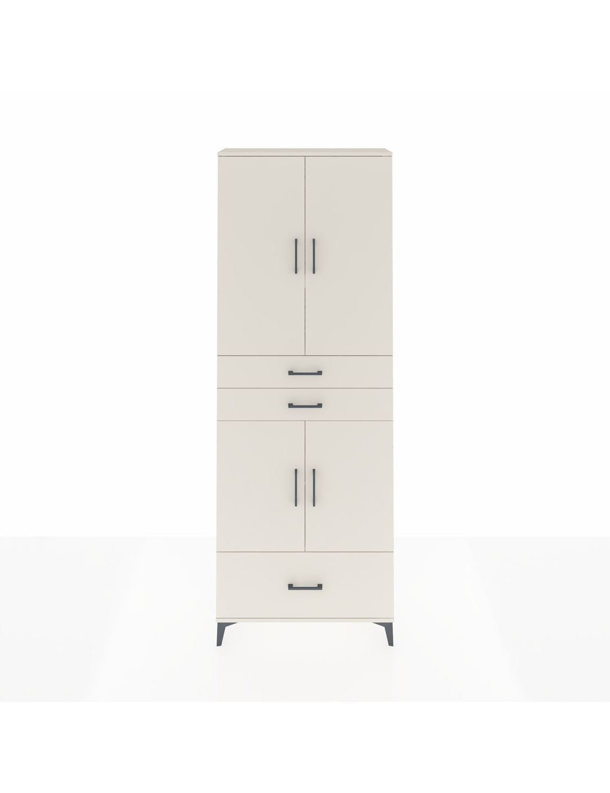 Arges Dolap 5 Raflı 3 Çekmeceli 4 Kapaklı 88x30x243 Aytaşı-Aytaşı