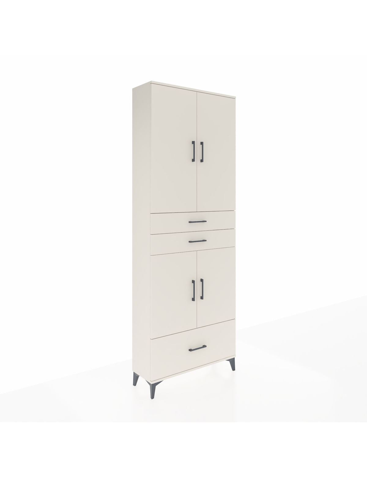 Arges Dolap 5 Raflı 3 Çekmeceli 4 Kapaklı 88x30x243 Aytaşı-Aytaşı