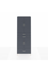 Arges Dolap 5 Raflı 3 Çekmeceli 4 Kapaklı 88x30x243