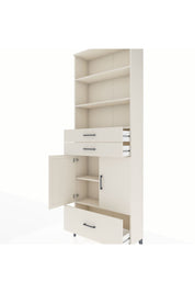 Arges Dolap 5 Raflı 3 Çekmeceli 2 Kapaklı 88x30x243 Aytaşı-Aytaşı