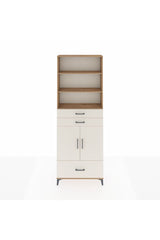Arges Dolap 5 Raflı 3 Çekmeceli 2 Kapaklı 88x30x243