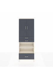 Arges Dolap 5 Raflı 3 Çekmeceli 2 Kapaklı 88x30x243 Aytaşı-Antrasit