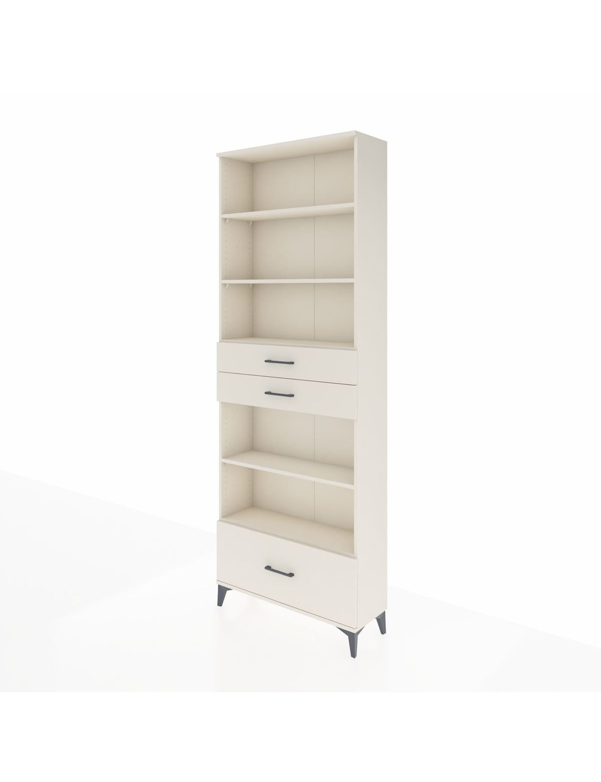 Arges Dolap 5 Raflı 3 Çekmeceli 88x30x243 - S33M014V1A