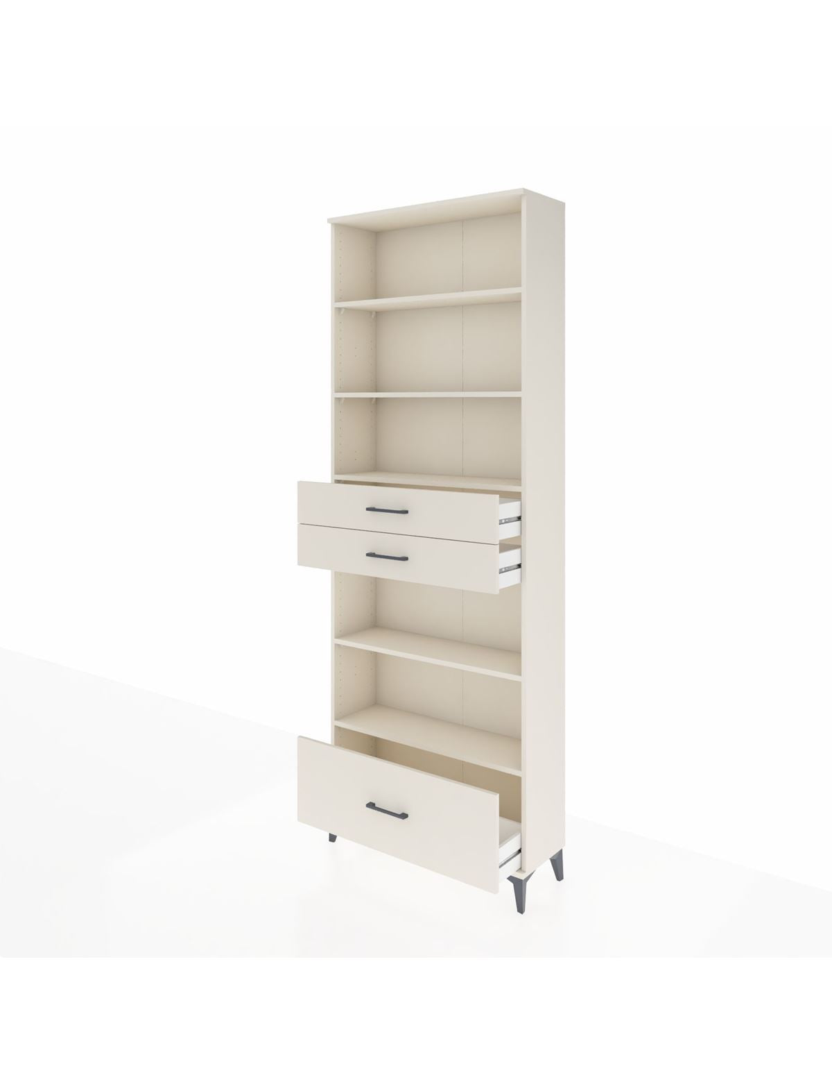 Arges Dolap 5 Raflı 3 Çekmeceli 88x30x243 - S33M014V1A