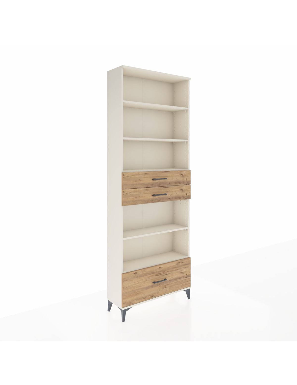 Arges Dolap 5 Raflı 3 Çekmeceli 88x30x243 Aytaşı-Çam