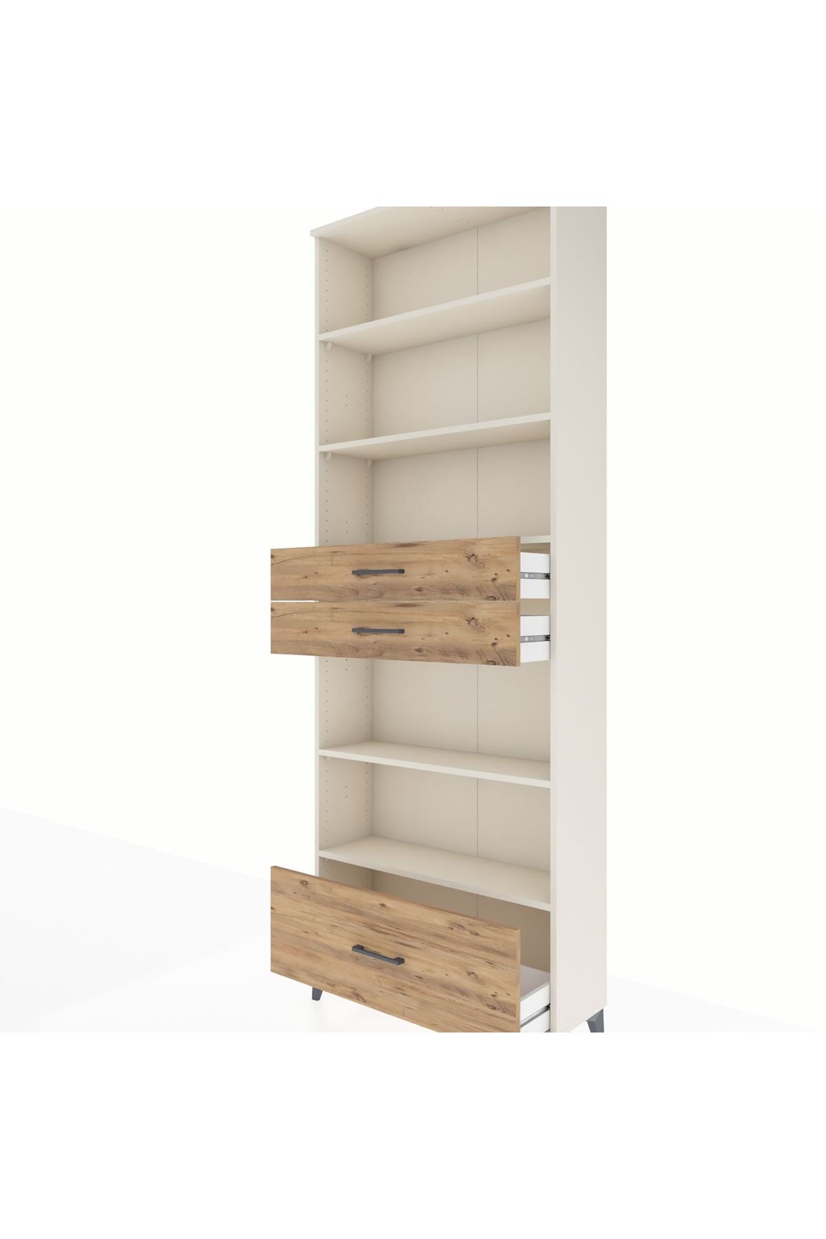 Arges Dolap 5 Raflı 3 Çekmeceli 88x30x243 Aytaşı-Çam